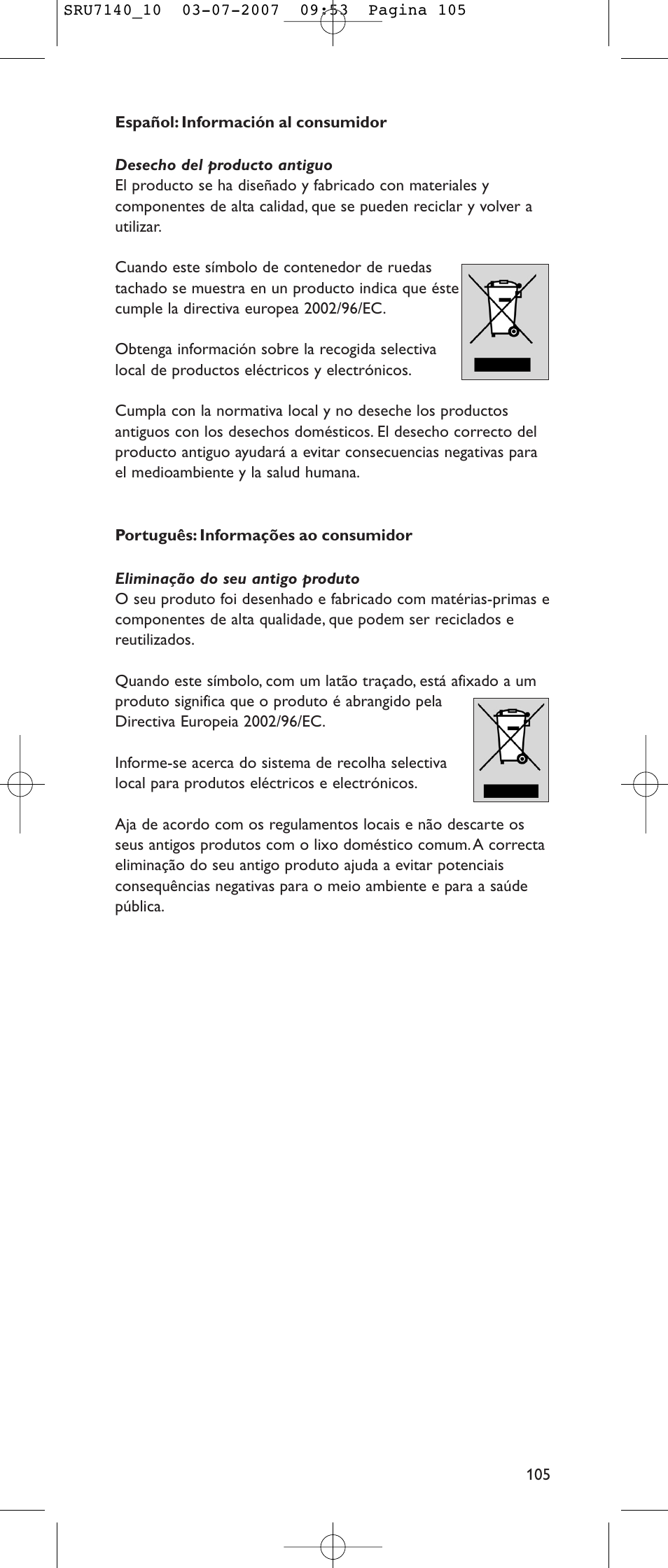 Philips SRU 7140 User Manual | Page 105 / 108