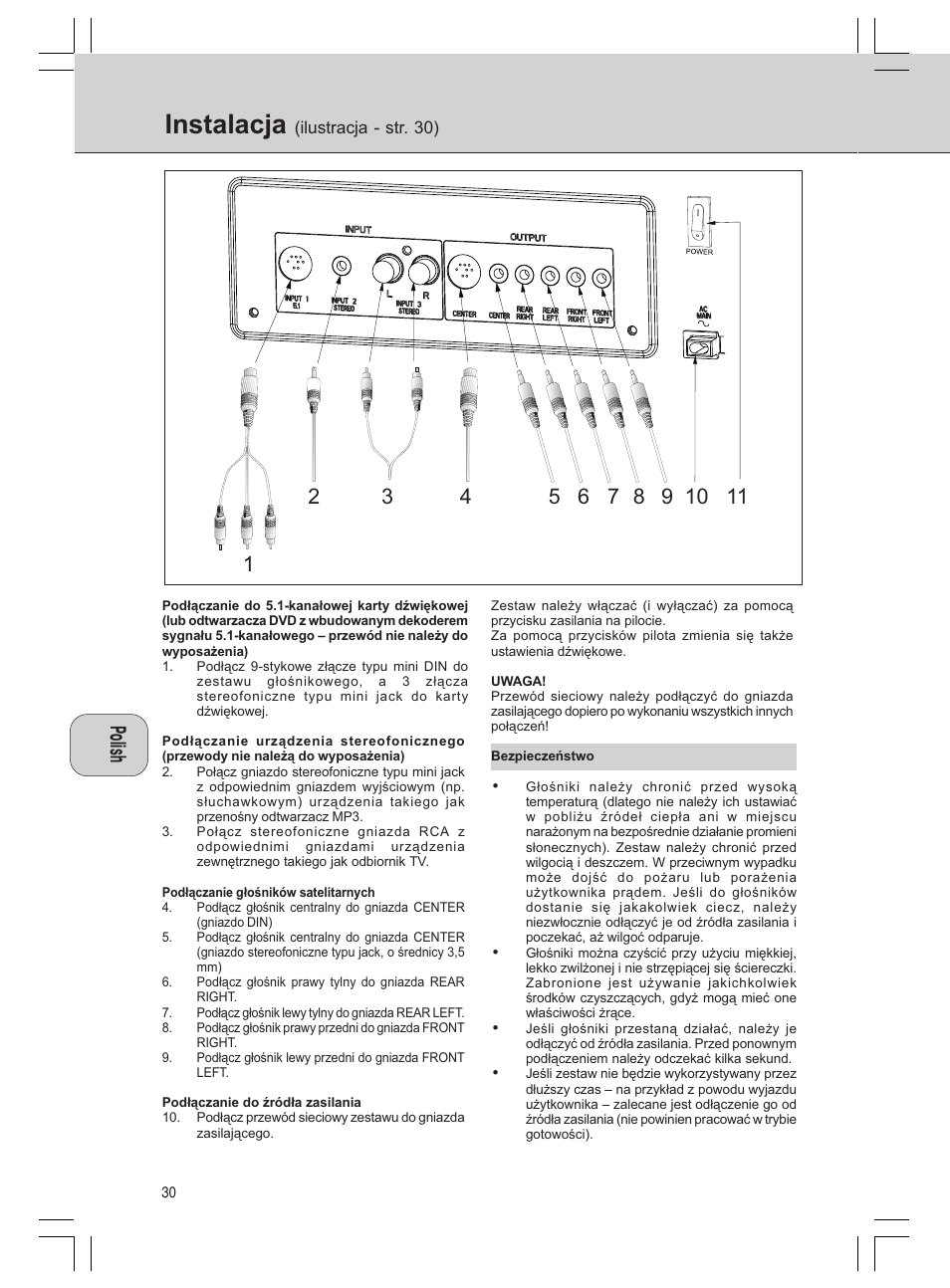 Instalacja | Philips MMS316 User Manual | Page 30 / 50