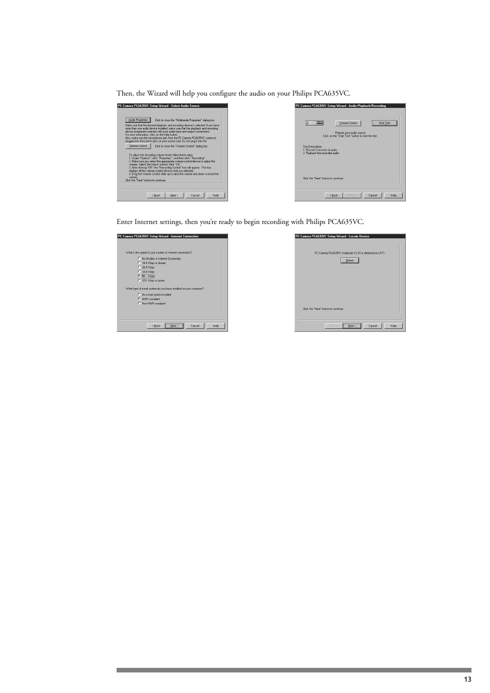 Philips PCA635VC User Manual | Page 13 / 47