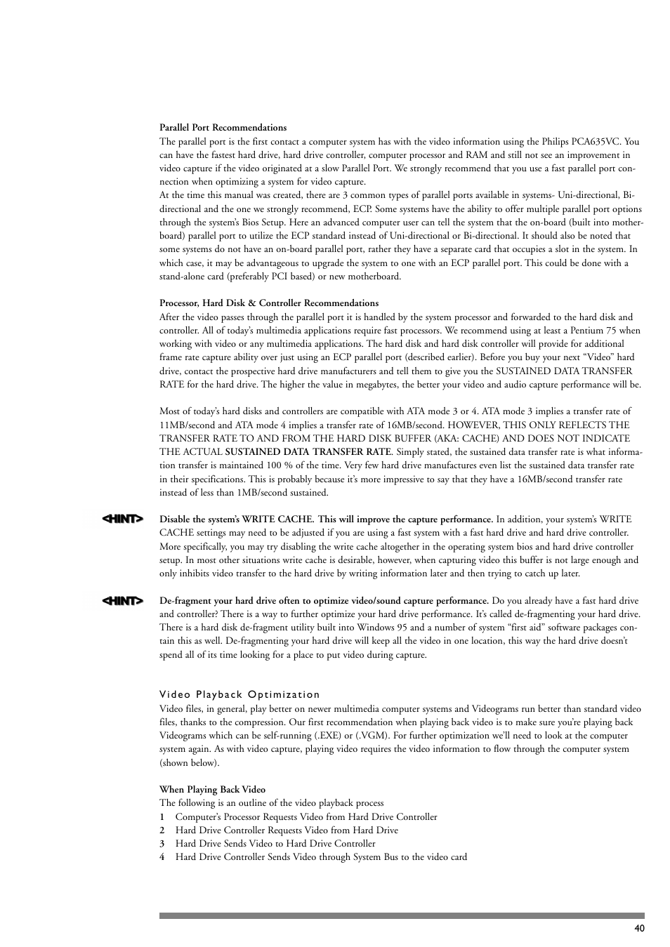 Philips PCA635VC User Manual | Page 40 / 47