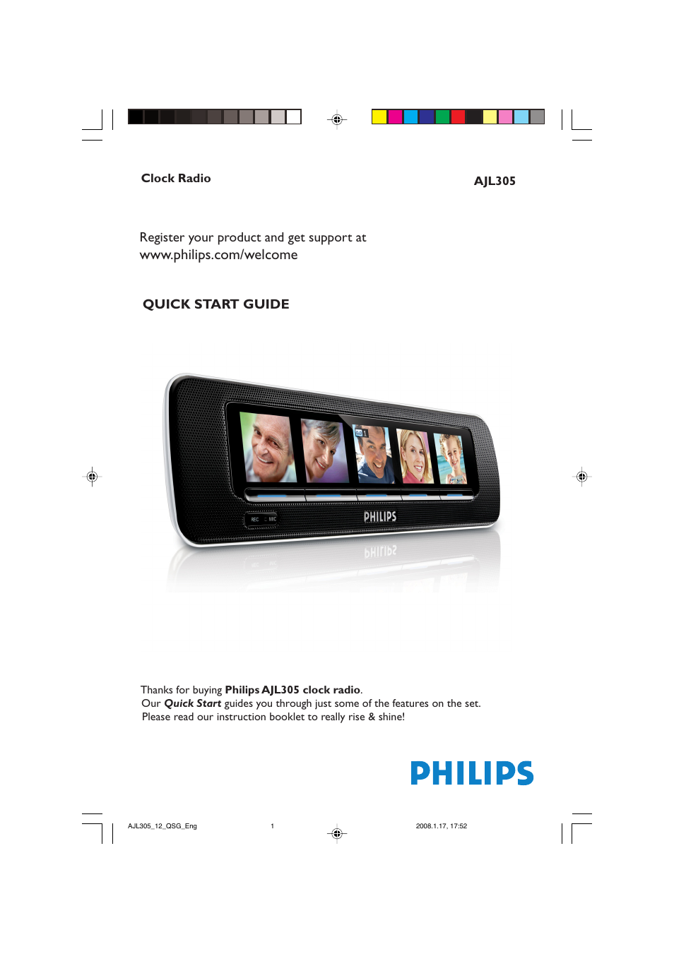 Philips AJL305 User Manual | 4 pages