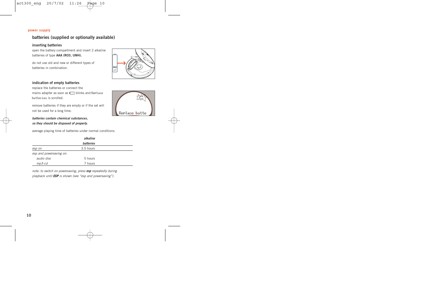 Philips ACT300 User Manual | Page 10 / 28