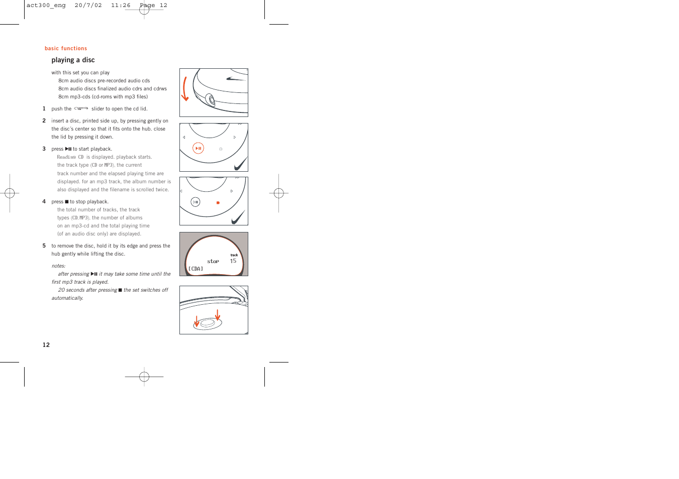 Philips ACT300 User Manual | Page 12 / 28