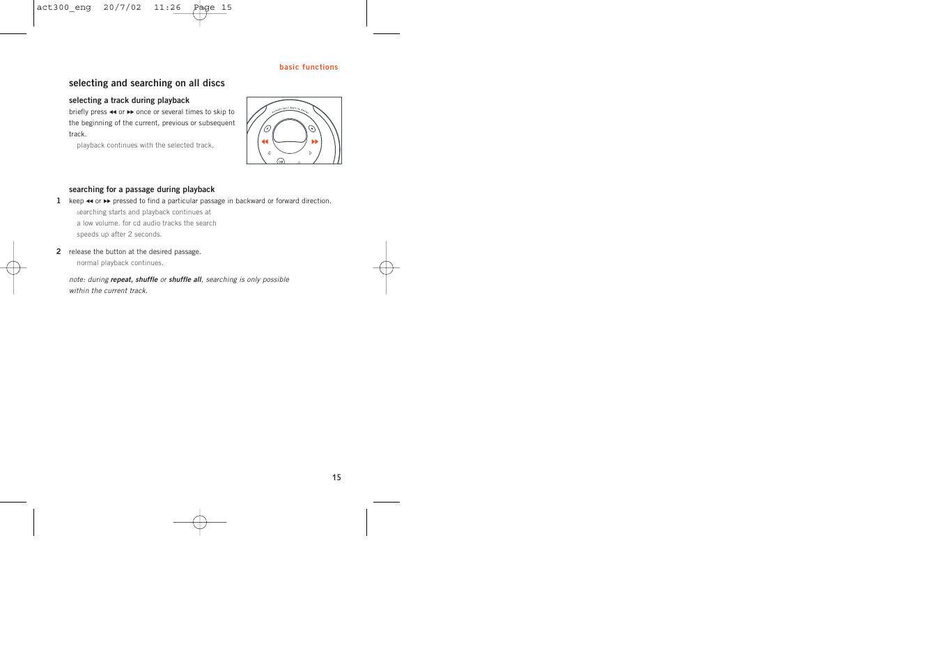 Philips ACT300 User Manual | Page 15 / 28