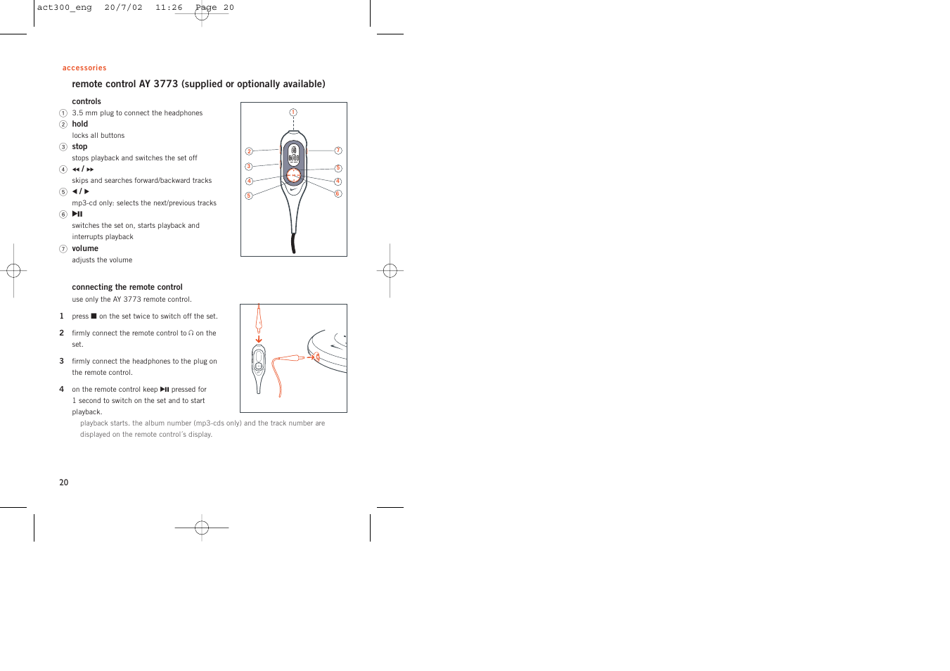 Philips ACT300 User Manual | Page 20 / 28