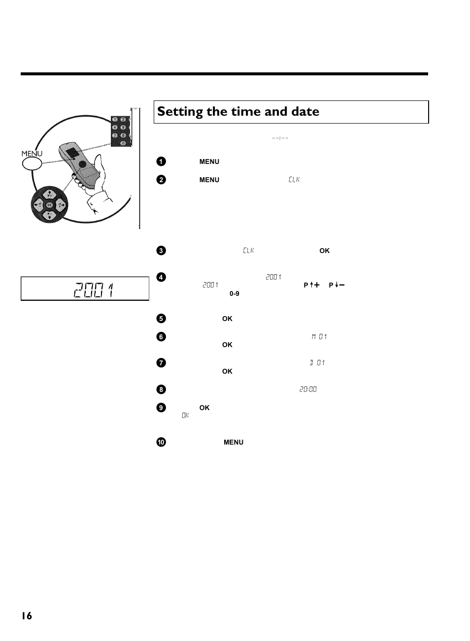 Setting the time and date, Installing your video recording | Philips VR270B/07 User Manual | Page 20 / 39