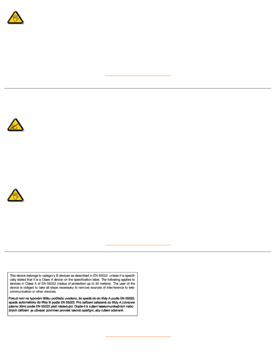 En 55022 compliance (czech, Republic only) | Philips 105B2 User Manual | Page 55 / 101