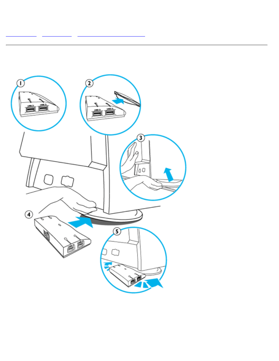 Usb hub (optional feature), Pcuh411 usb hub (option) | Philips 105B2 User Manual | Page 65 / 101