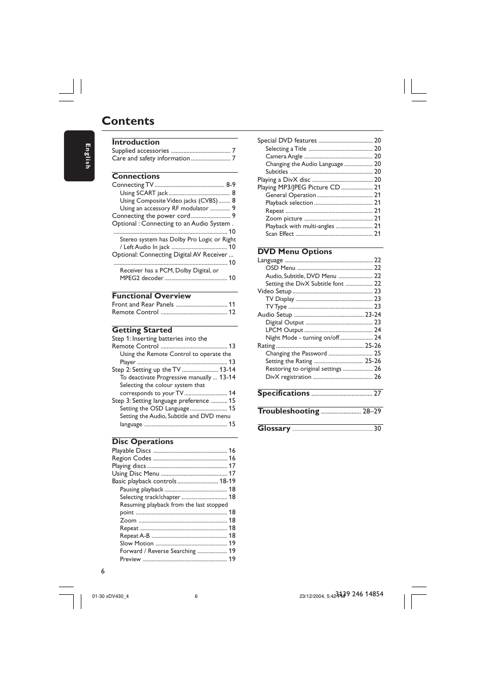 Philips MMS 430 User Manual | Page 6 / 30