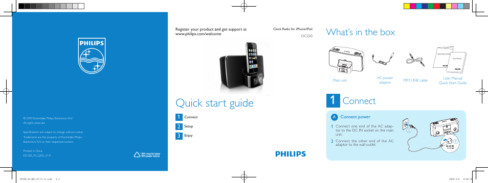 Philips DC220/93 User Manual | 2 pages