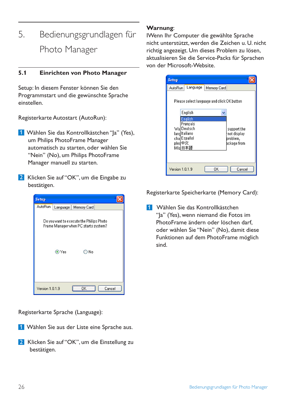 Bedienungsgrundlagen für photo manager | Philips 10FF3CDW User Manual | Page 28 / 102