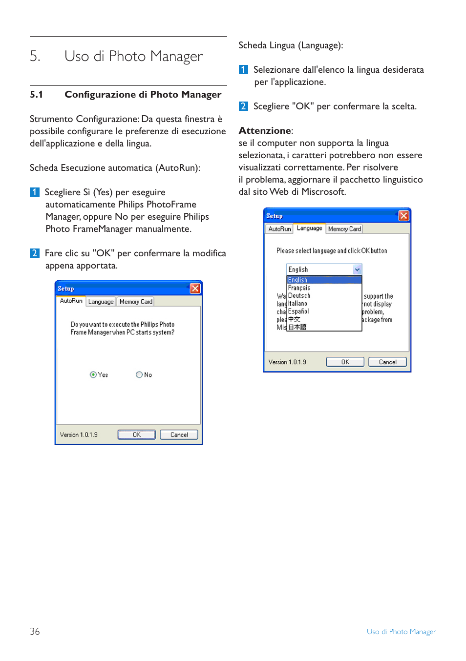Uso di photo manager | Philips 10FF3CDW User Manual | Page 38 / 102