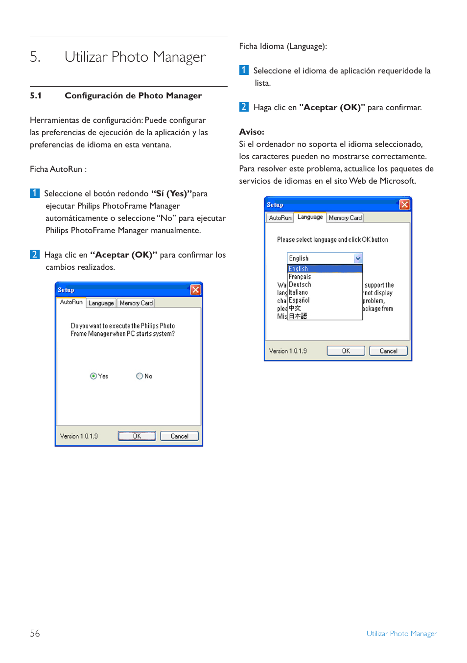 Utilizar photo manager | Philips 10FF3CDW User Manual | Page 58 / 102