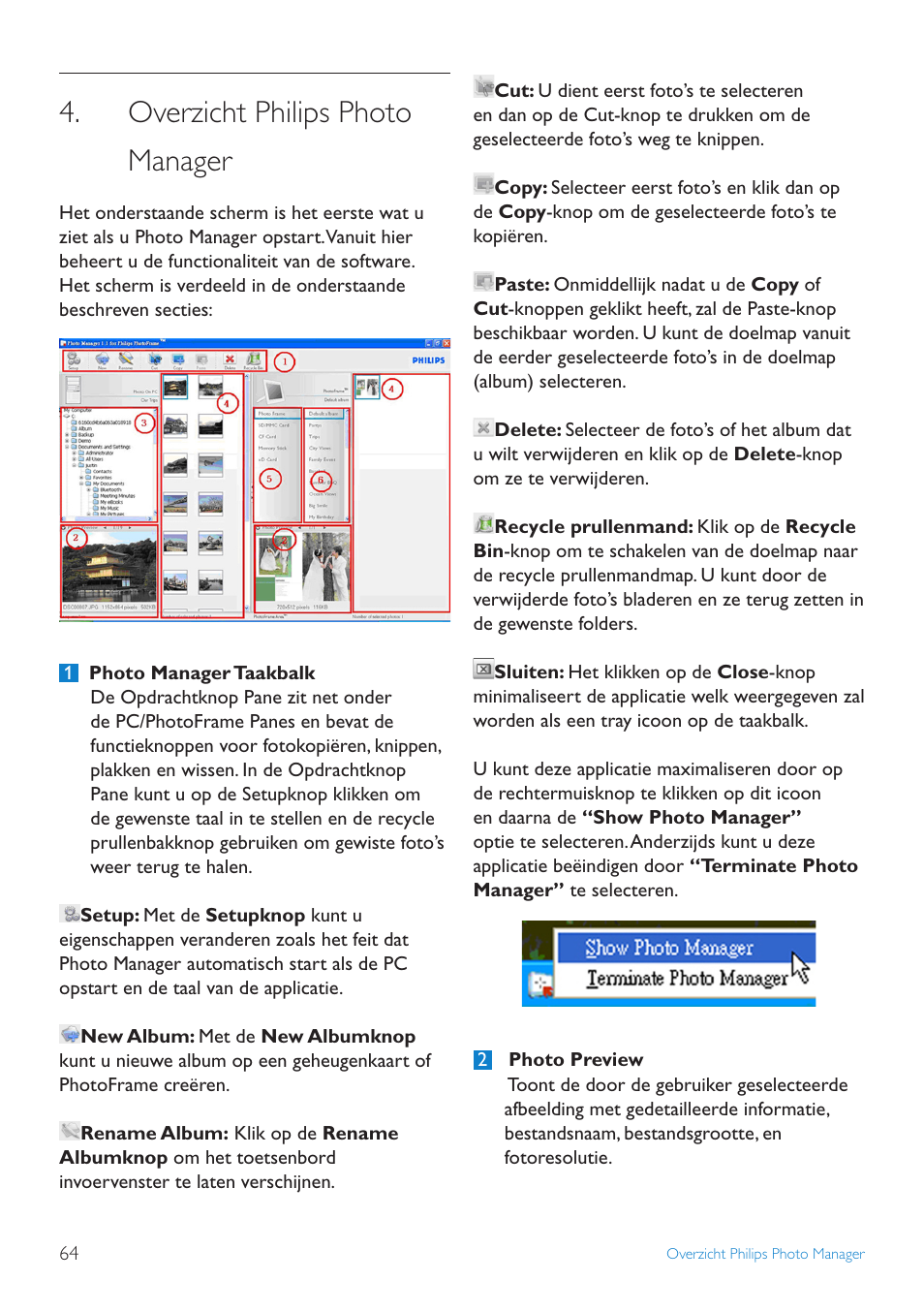 Overzicht philips photo manager | Philips 10FF3CDW User Manual | Page 66 / 102