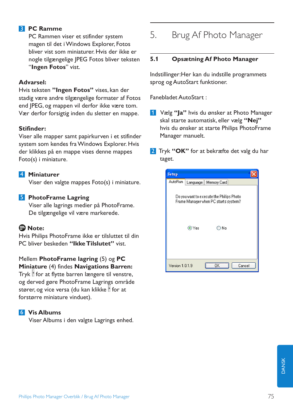 Brug af photo manager | Philips 10FF3CDW User Manual | Page 77 / 102