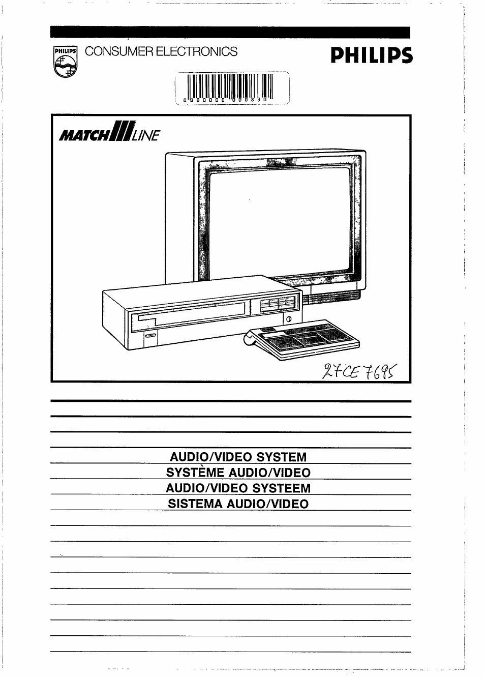 Philips 27ce7695 User Manual | 37 pages