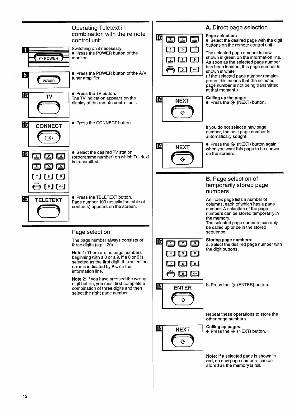 W teletext, Enter | Philips 27ce7695 User Manual | Page 16 / 37