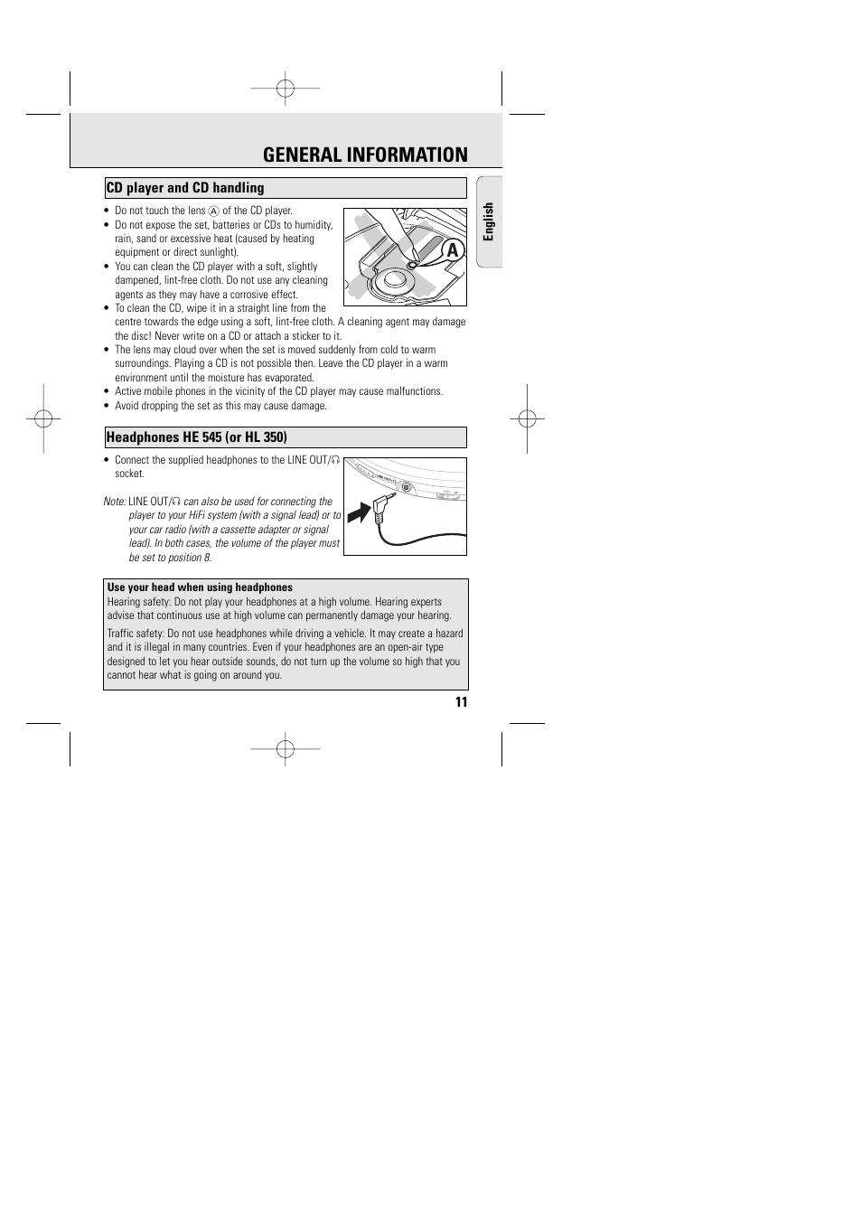 General information | Philips AZT9240 User Manual | Page 8 / 24