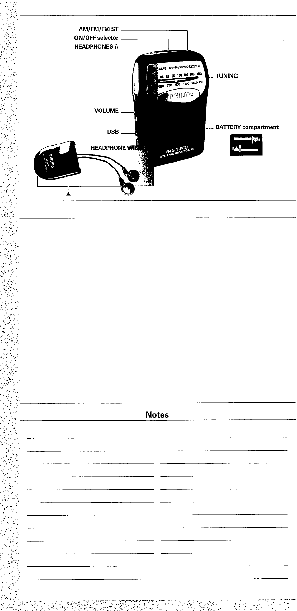 Notes | Philips AE6545 User Manual | Page 4 / 5