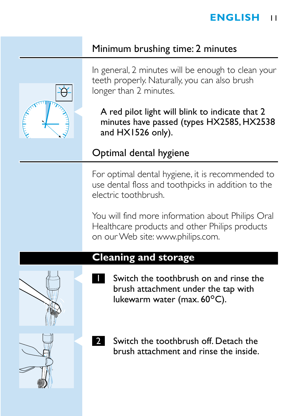 Philips HX1515 User Manual | Page 11 / 162