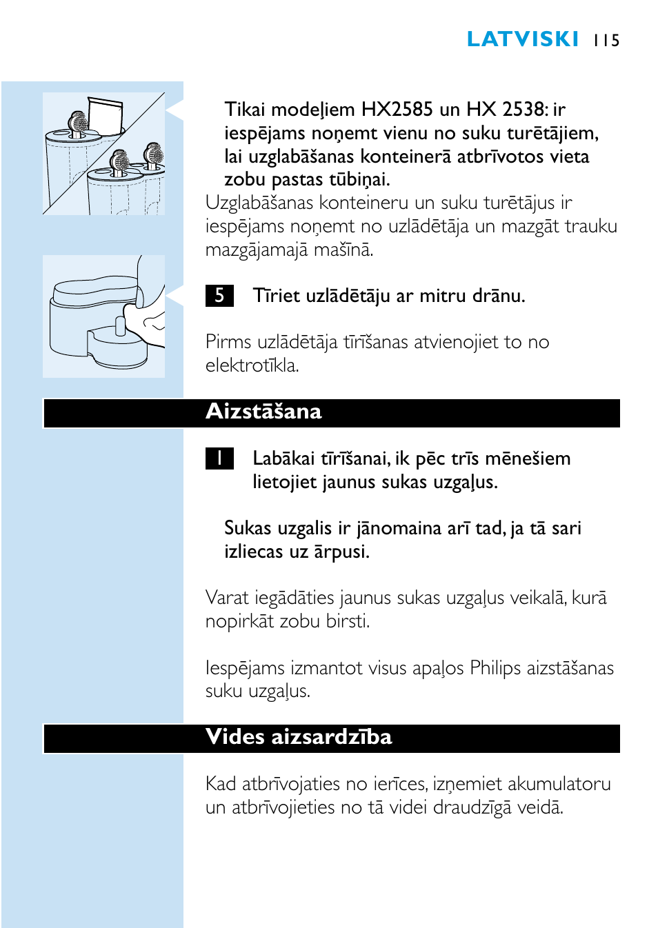 Philips HX1515 User Manual | Page 115 / 162