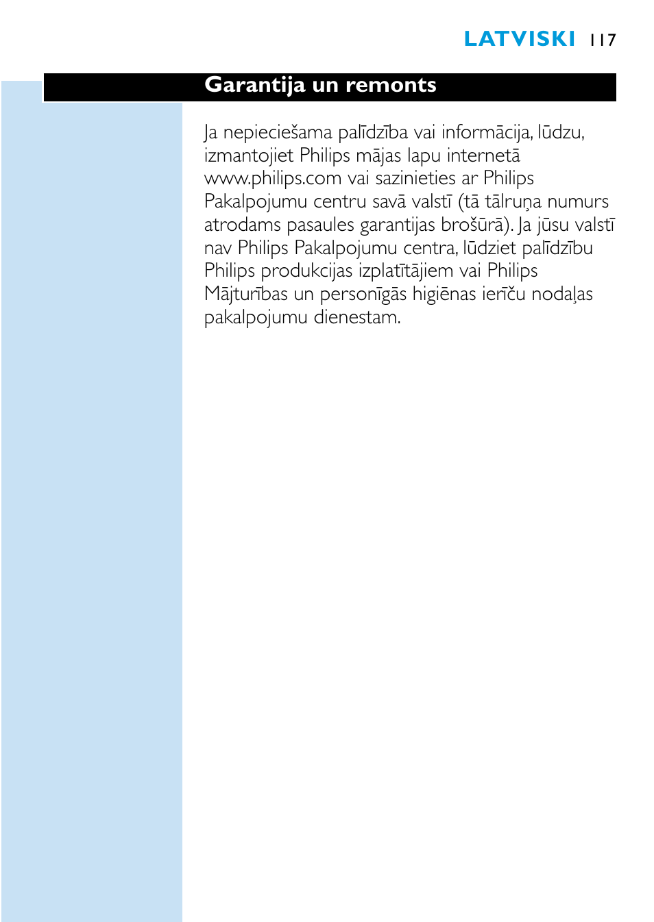 Philips HX1515 User Manual | Page 117 / 162