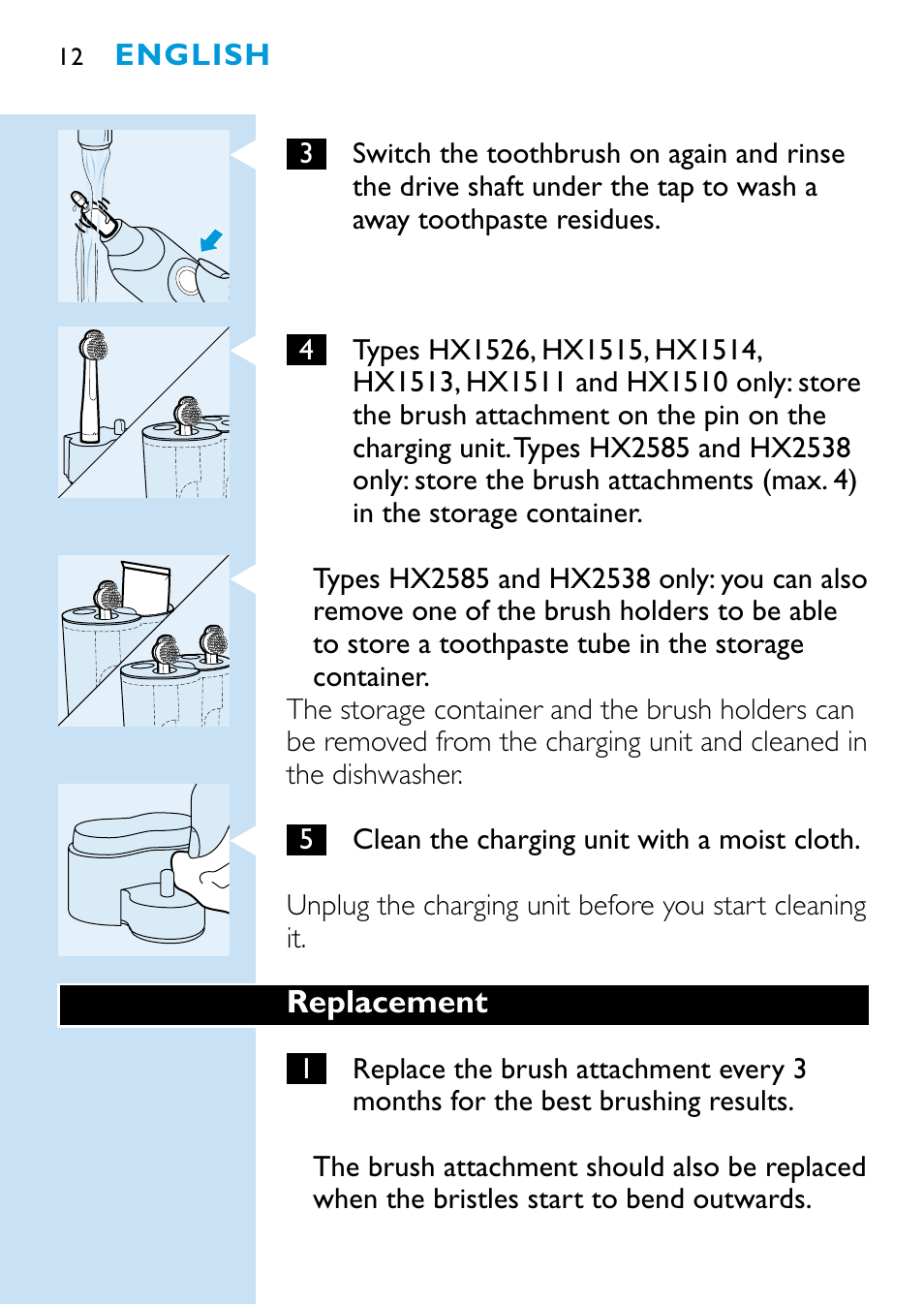 Philips HX1515 User Manual | Page 12 / 162