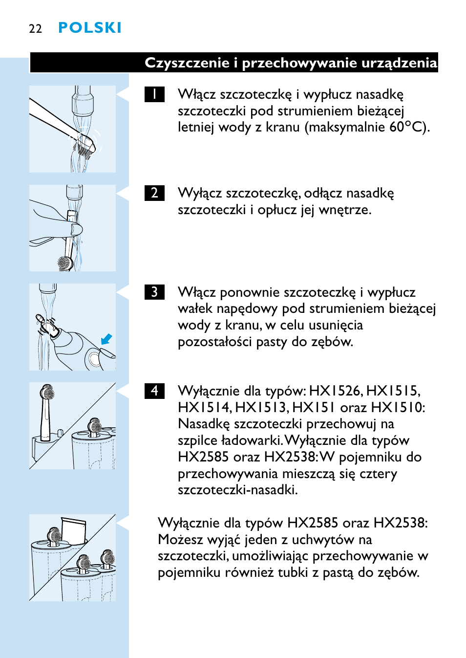 Philips HX1515 User Manual | Page 22 / 162