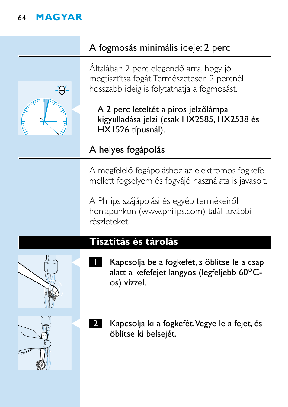 Philips HX1515 User Manual | Page 64 / 162