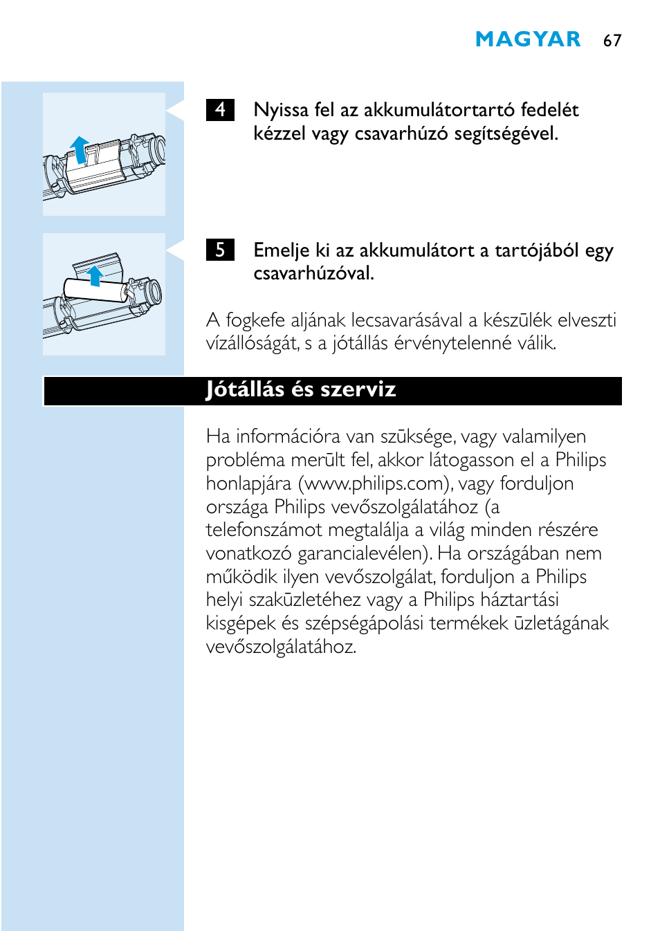 Philips HX1515 User Manual | Page 67 / 162