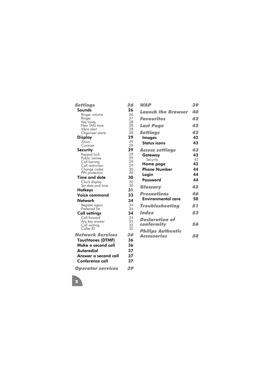 Philips 288 User Manual | Page 6 / 62