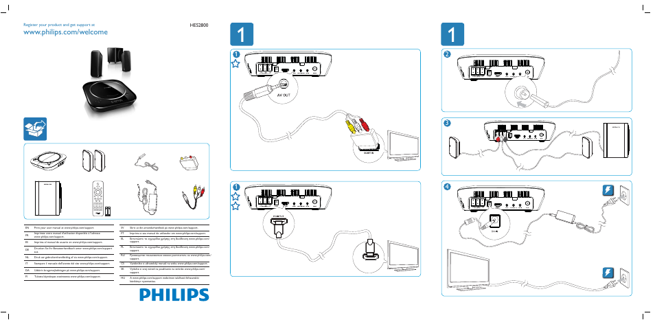 Philips HES2800 User Manual | 2 pages