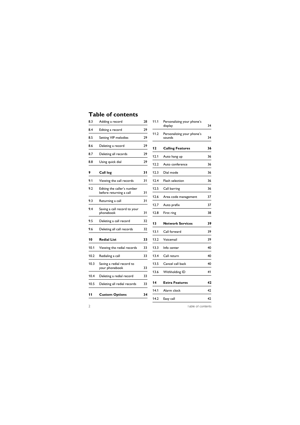 Philips SE455C User Manual | Page 4 / 64