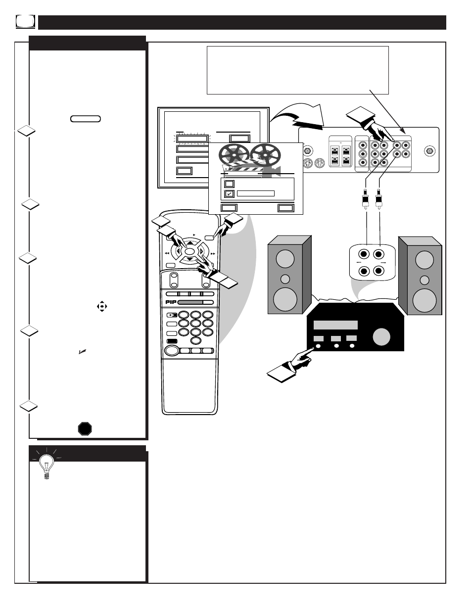 Ound, Ontrols, Continued | Tv speakers, Mart | Philips 8P4841C User Manual | Page 26 / 59