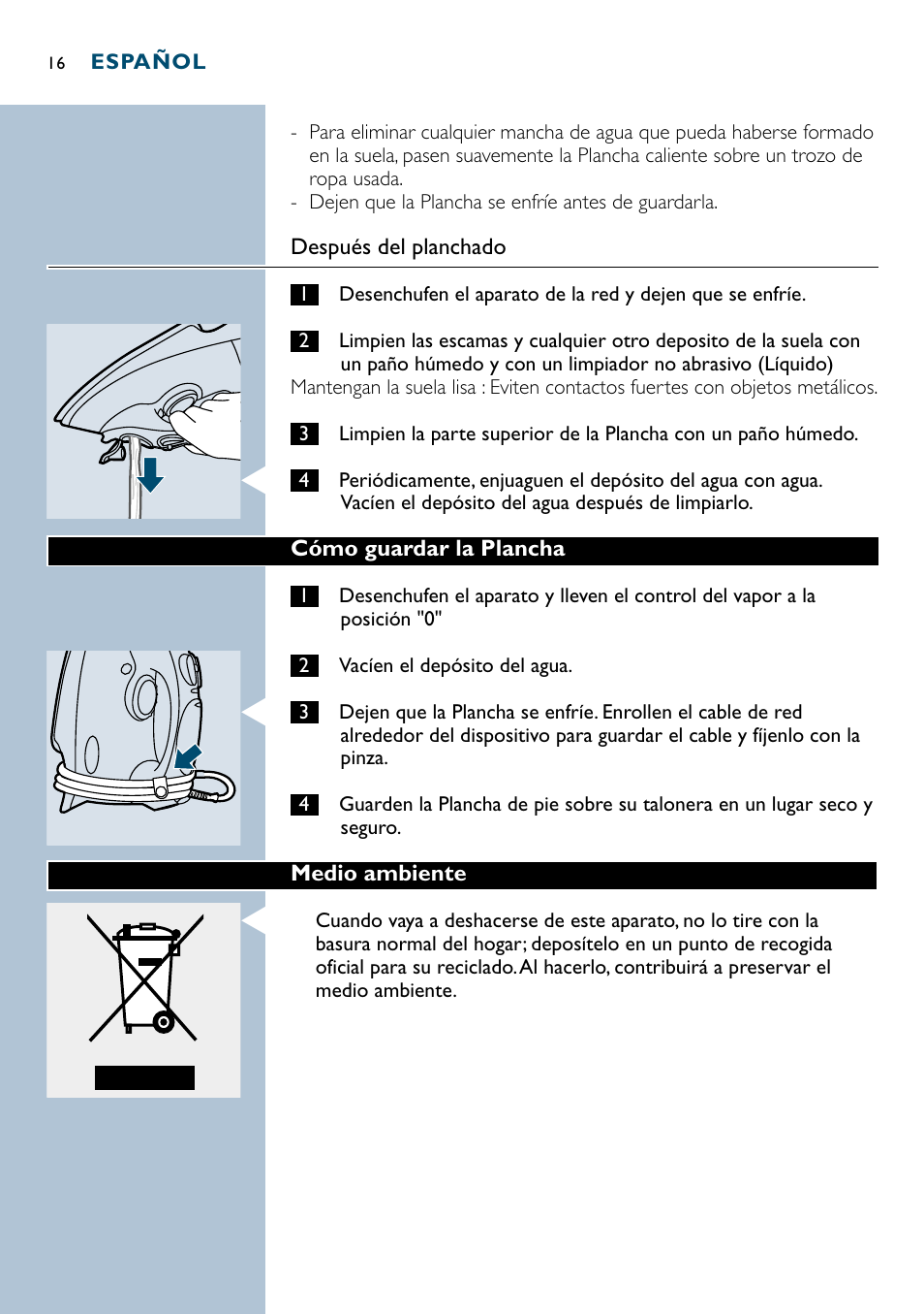 Philips GC3035 User Manual | Page 16 / 36