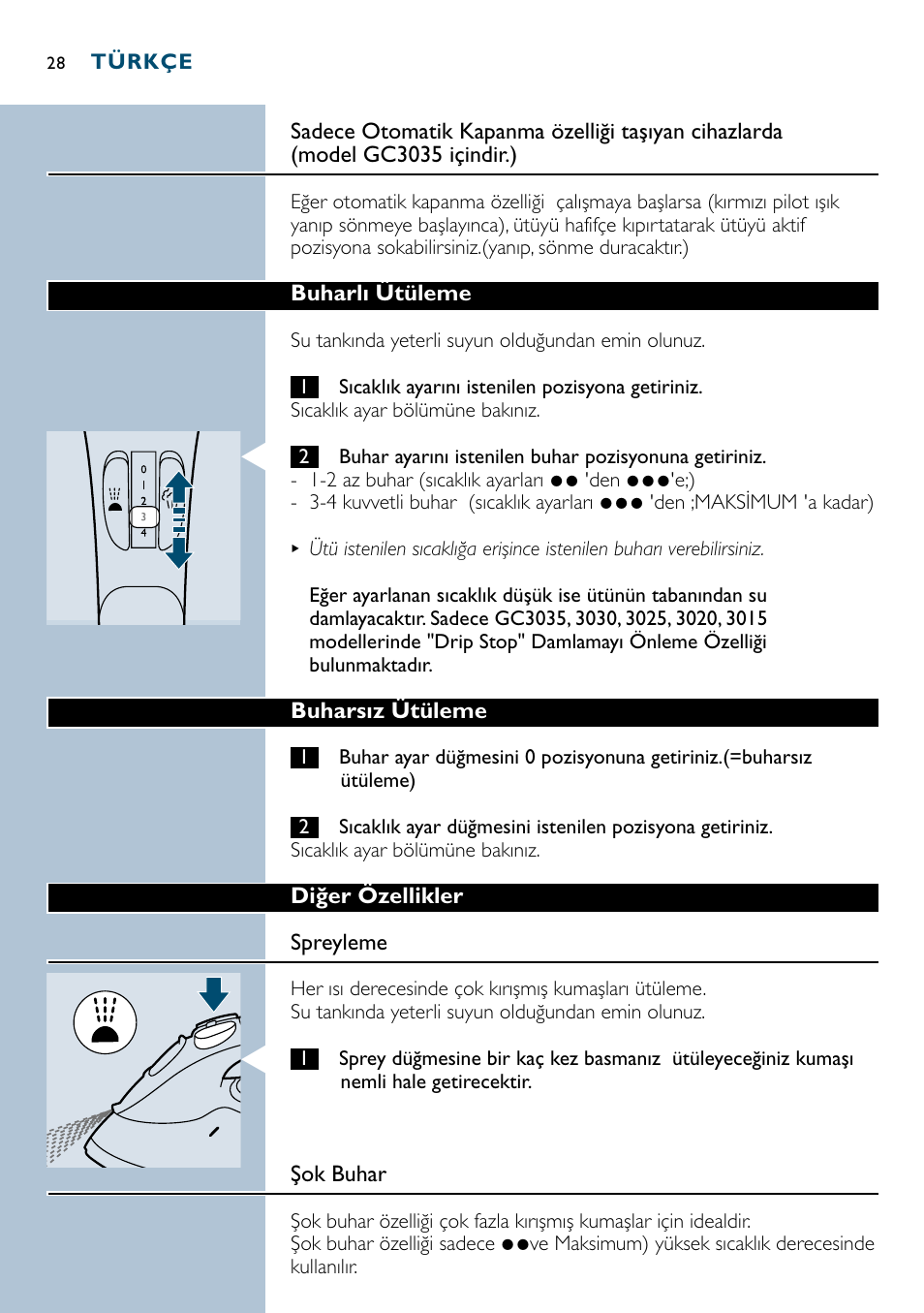 Philips GC3035 User Manual | Page 28 / 36