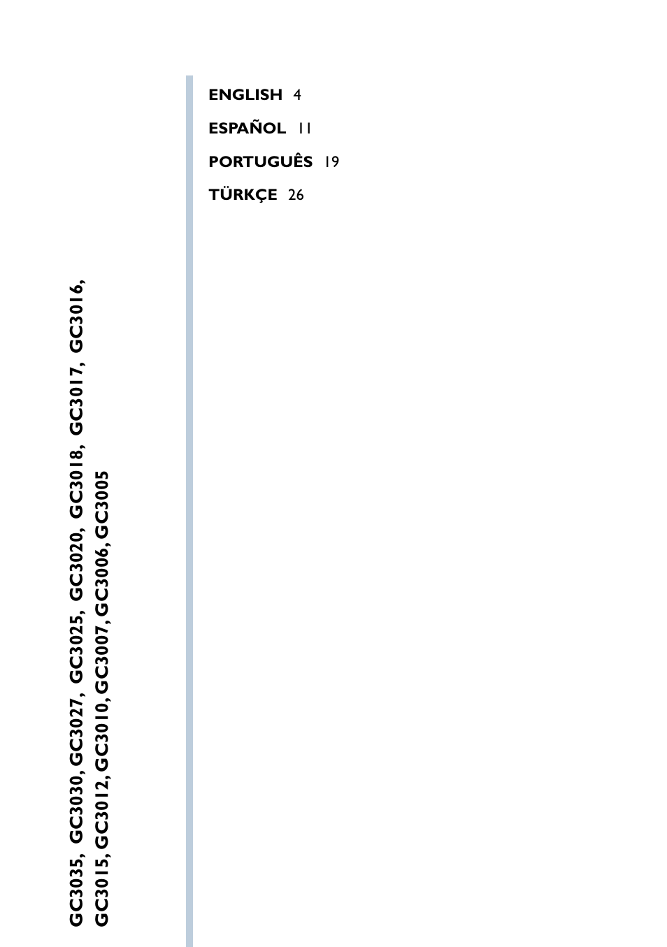 Philips GC3035 User Manual | Page 3 / 36