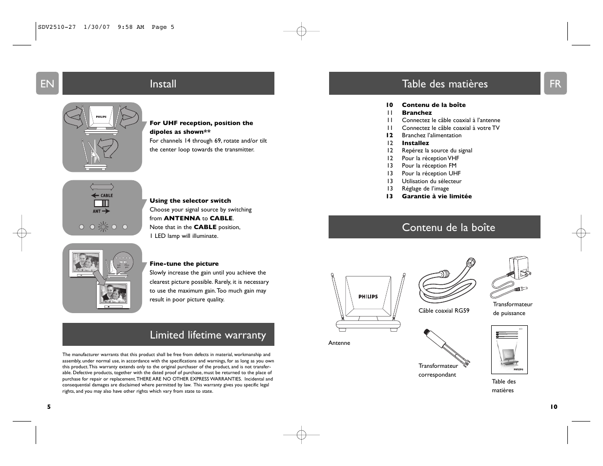 Philips SDV2510/27 User Manual | Page 5 / 7