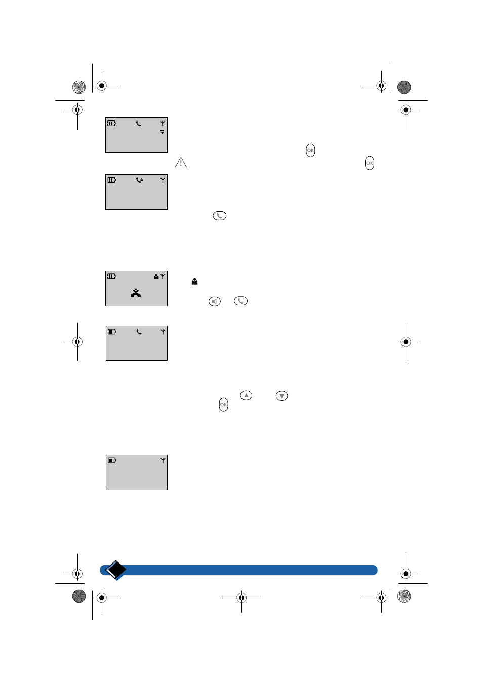 Answering an internal call, Starting a conference call, Selecting the room monitor (babysit mode) | Philips Zenia Voice 6326 User Manual | Page 33 / 64