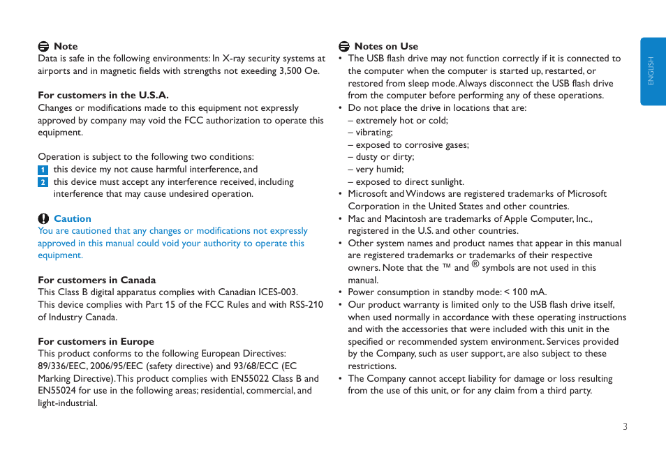 Philips FMXXFD20B User Manual | Page 3 / 10