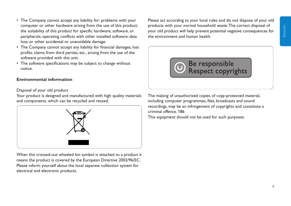 Philips FMXXFD20B User Manual | Page 4 / 10