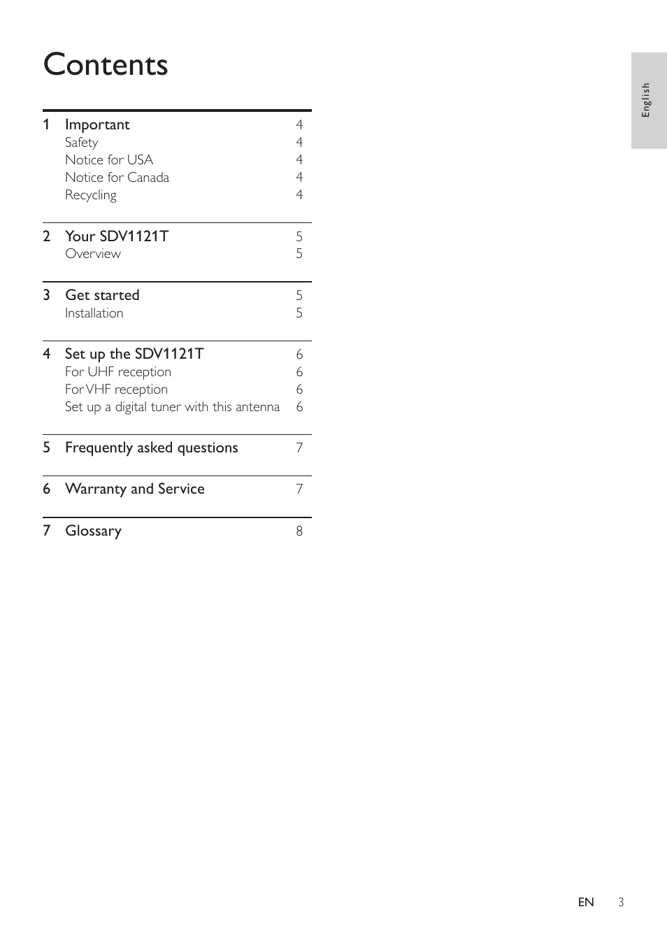 Philips SDV1121T/27 User Manual | Page 3 / 10