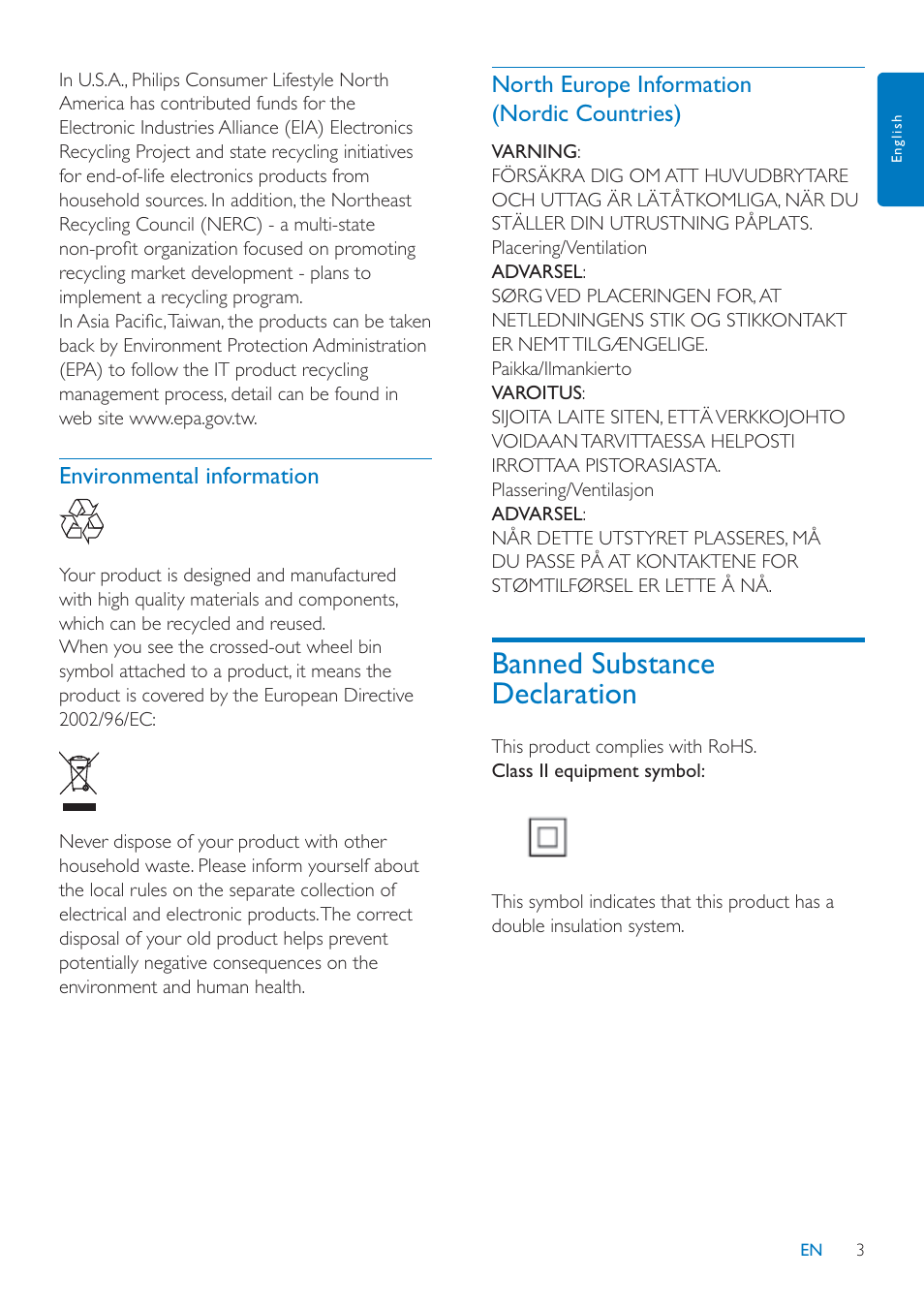 Philips SPF1307 User Manual | Page 4 / 32
