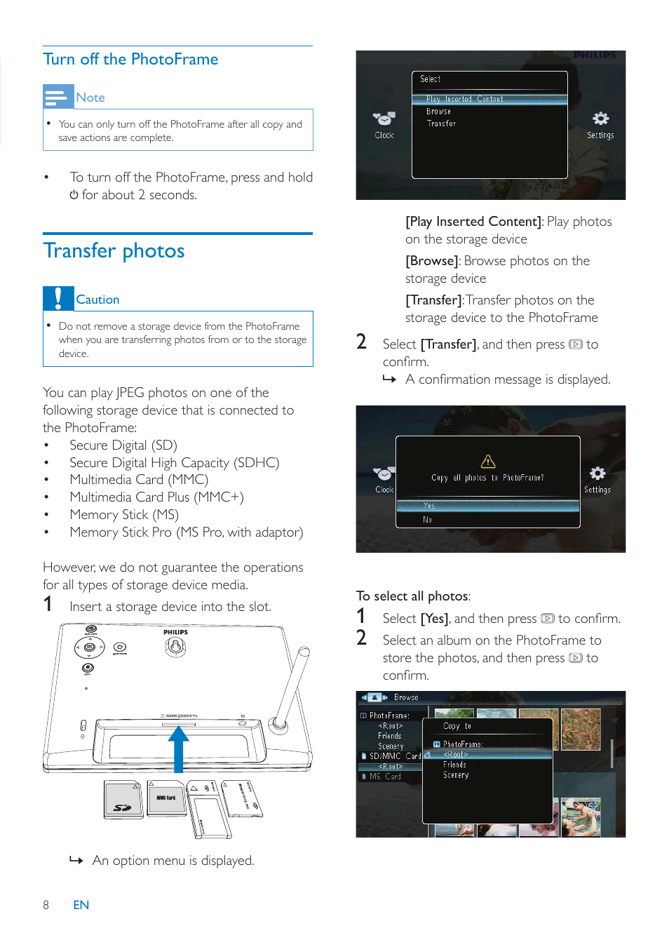 Philips SPF1307 User Manual | Page 9 / 32