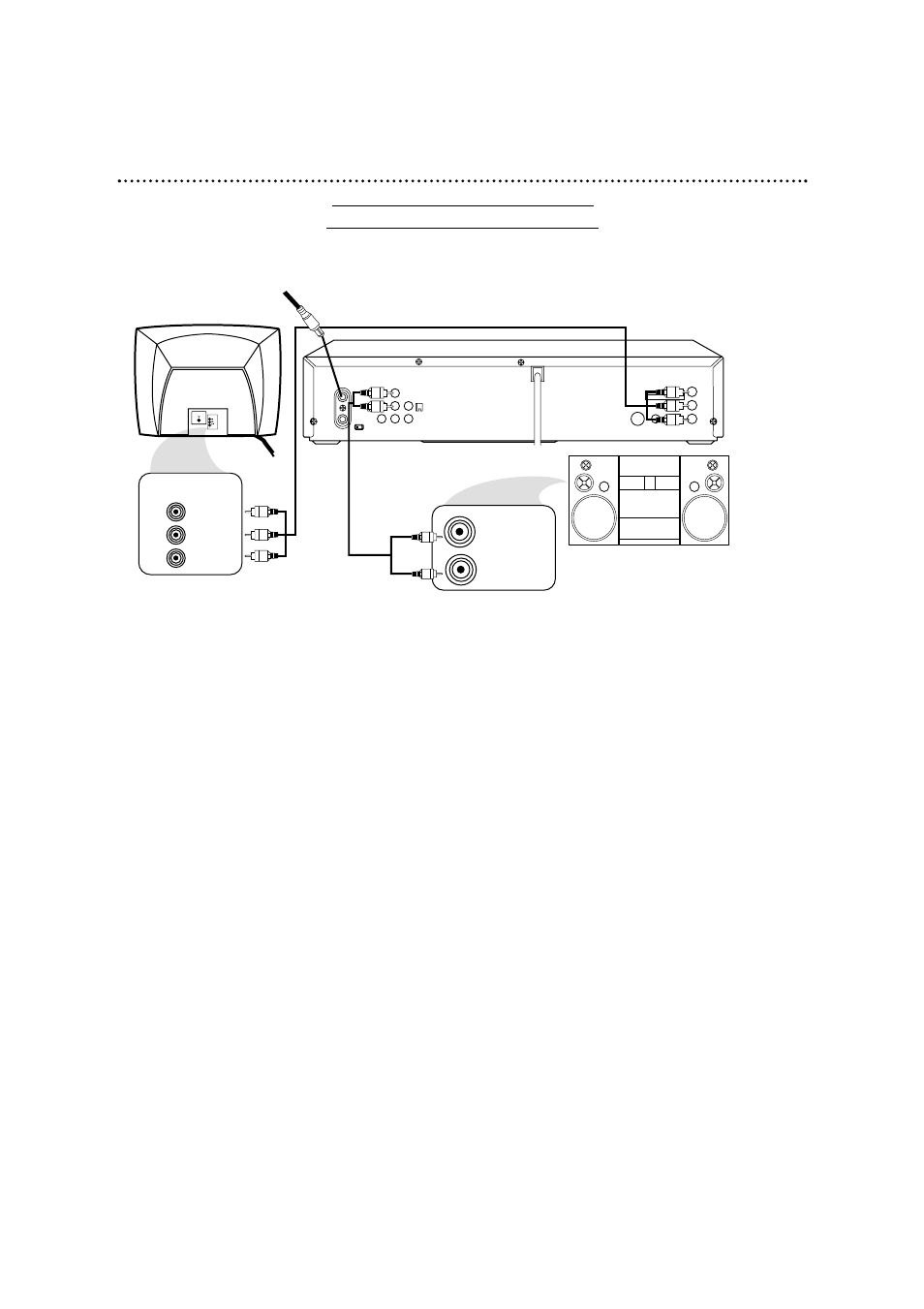 Optional hookups (cont’d) 13 | Philips DV900VHS User Manual | Page 13 / 84