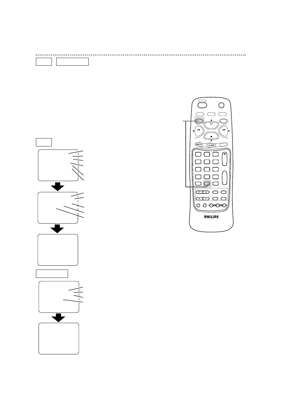 Status display (discs) 65, Accessing the status display, Dvd audio cd | Audio cd, No display | Philips DV900VHS User Manual | Page 65 / 84