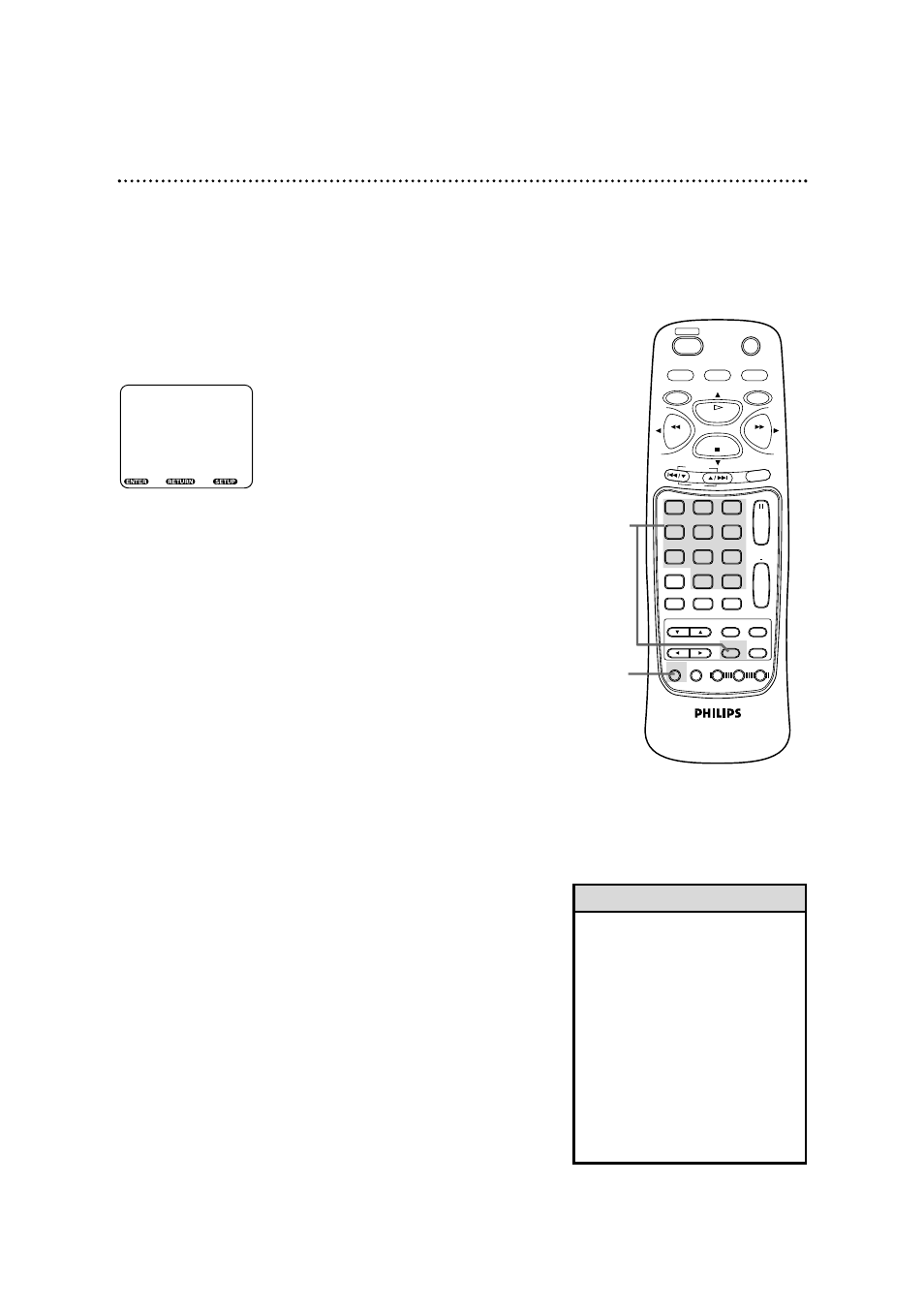 Language settings (cont’d) 71, Helpful hint, Press a number button to select a setting | Press the setup button to remove the menu | Philips DV900VHS User Manual | Page 71 / 84