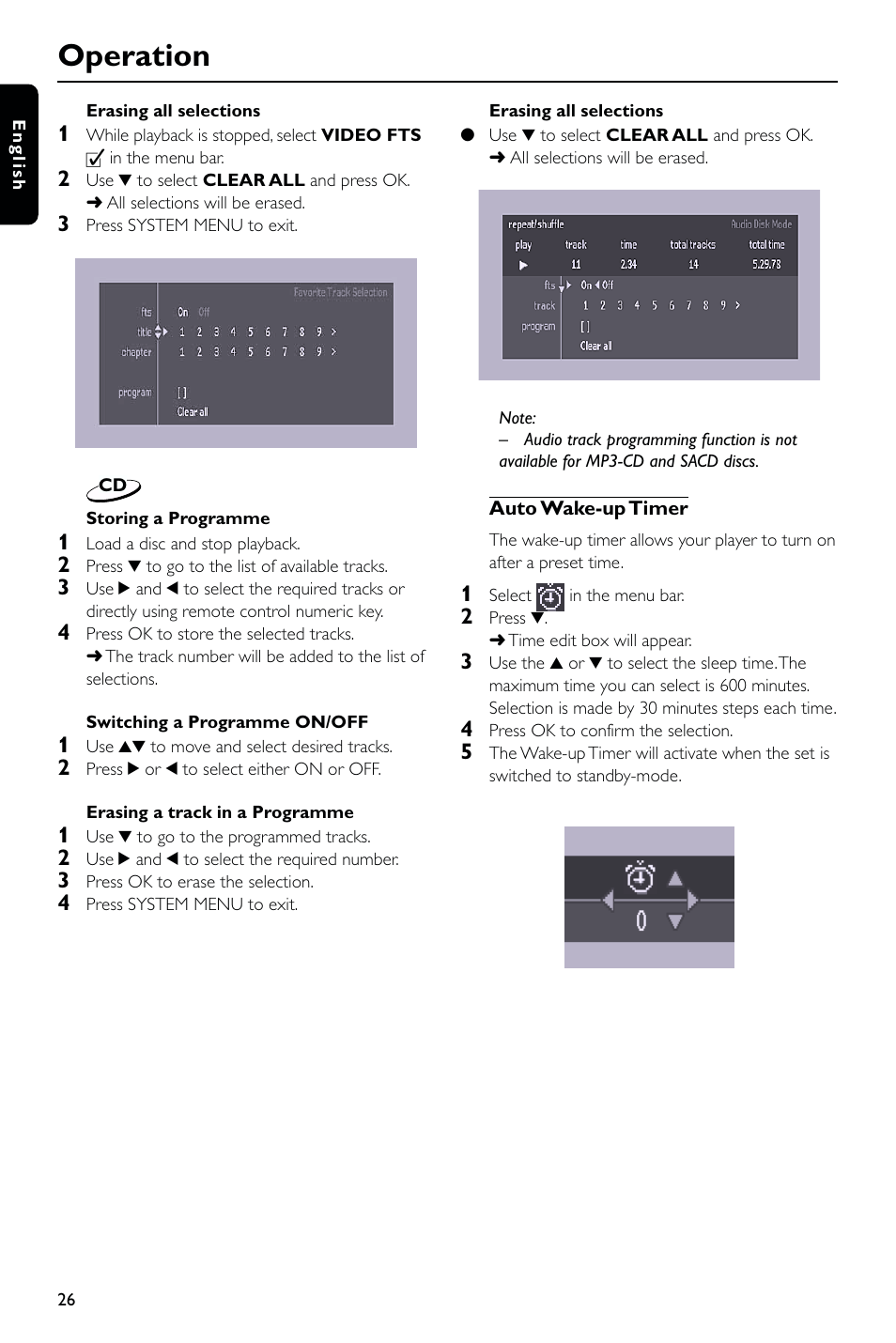 Operation | Philips DVD763SA User Manual | Page 26 / 32