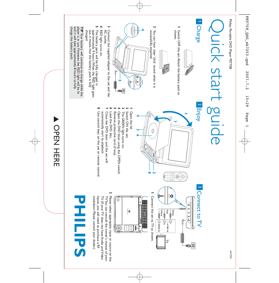 Philips PET708/98 User Manual | 1 page