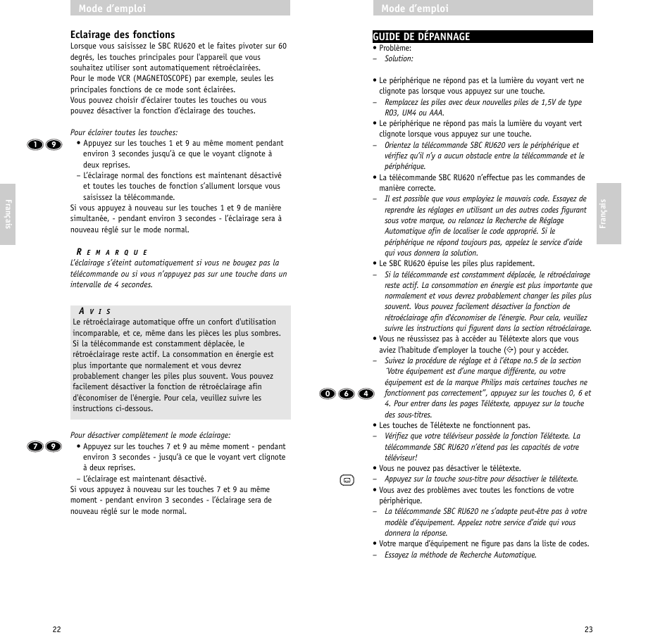 Philips RU620/00 User Manual | Page 12 / 25